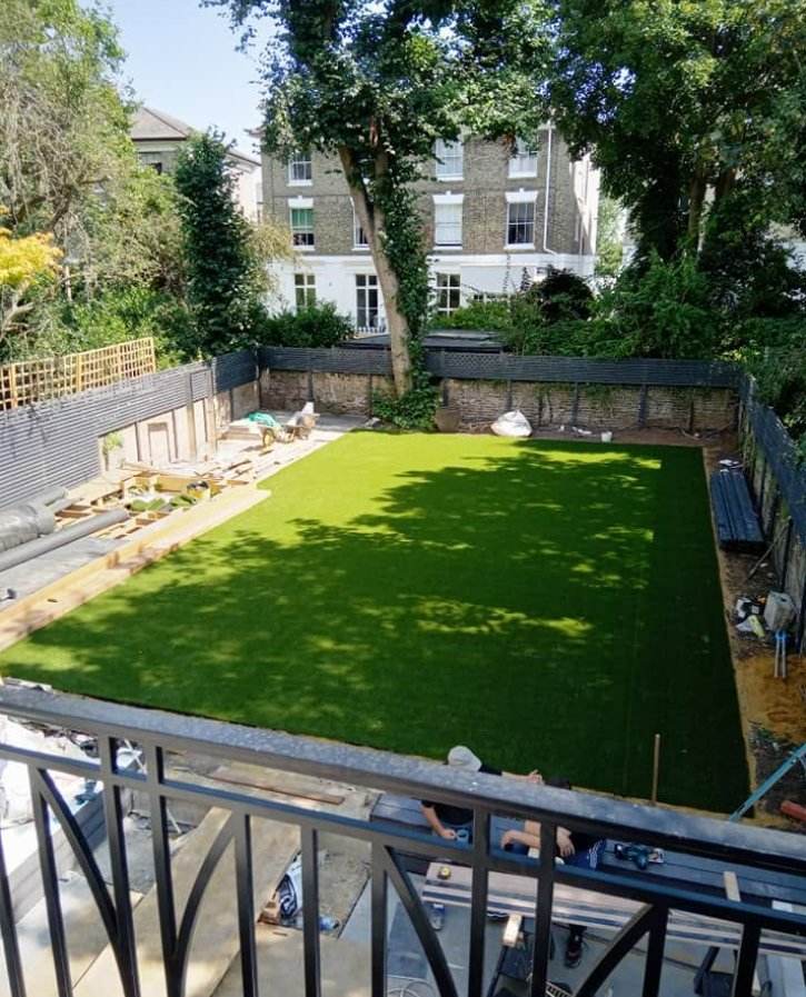 After landscaping