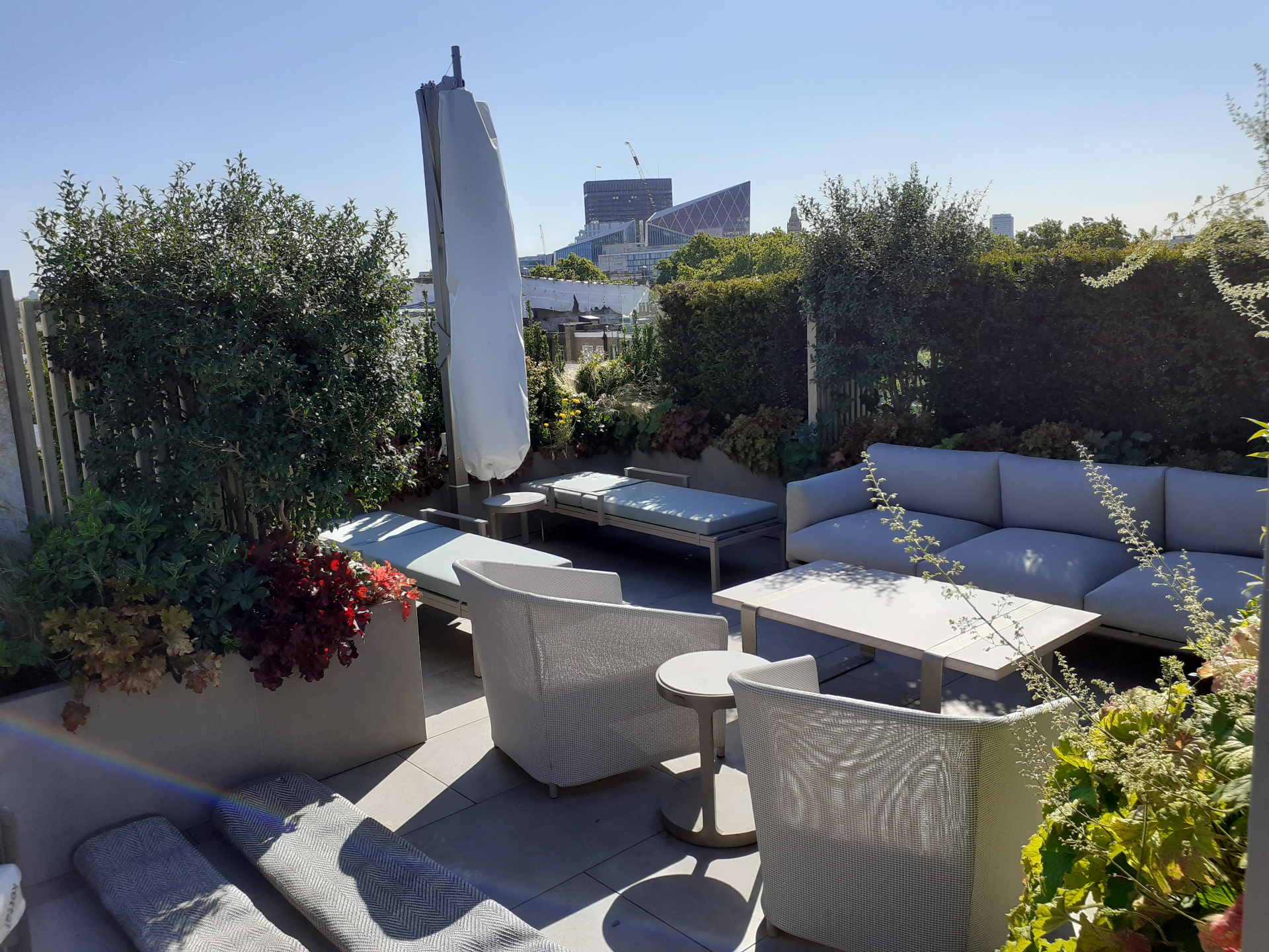 Rooftop Terrace with City Views